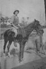 On my horse in Baghdad, just before it bolted