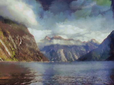 milford sound clouds